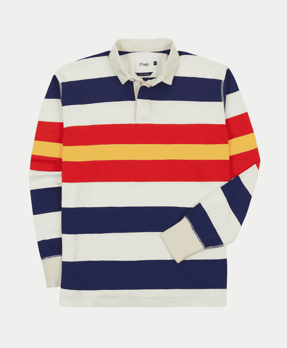 Drake’s Flamé Cotton Rugby Shirt