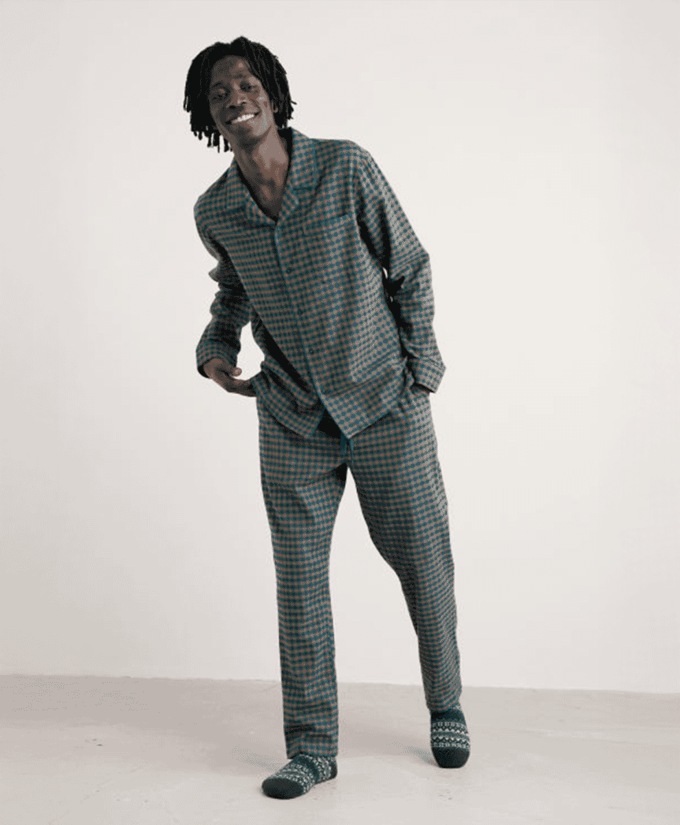 seasalt Men's Netter Checked Flannel Pyjama Set