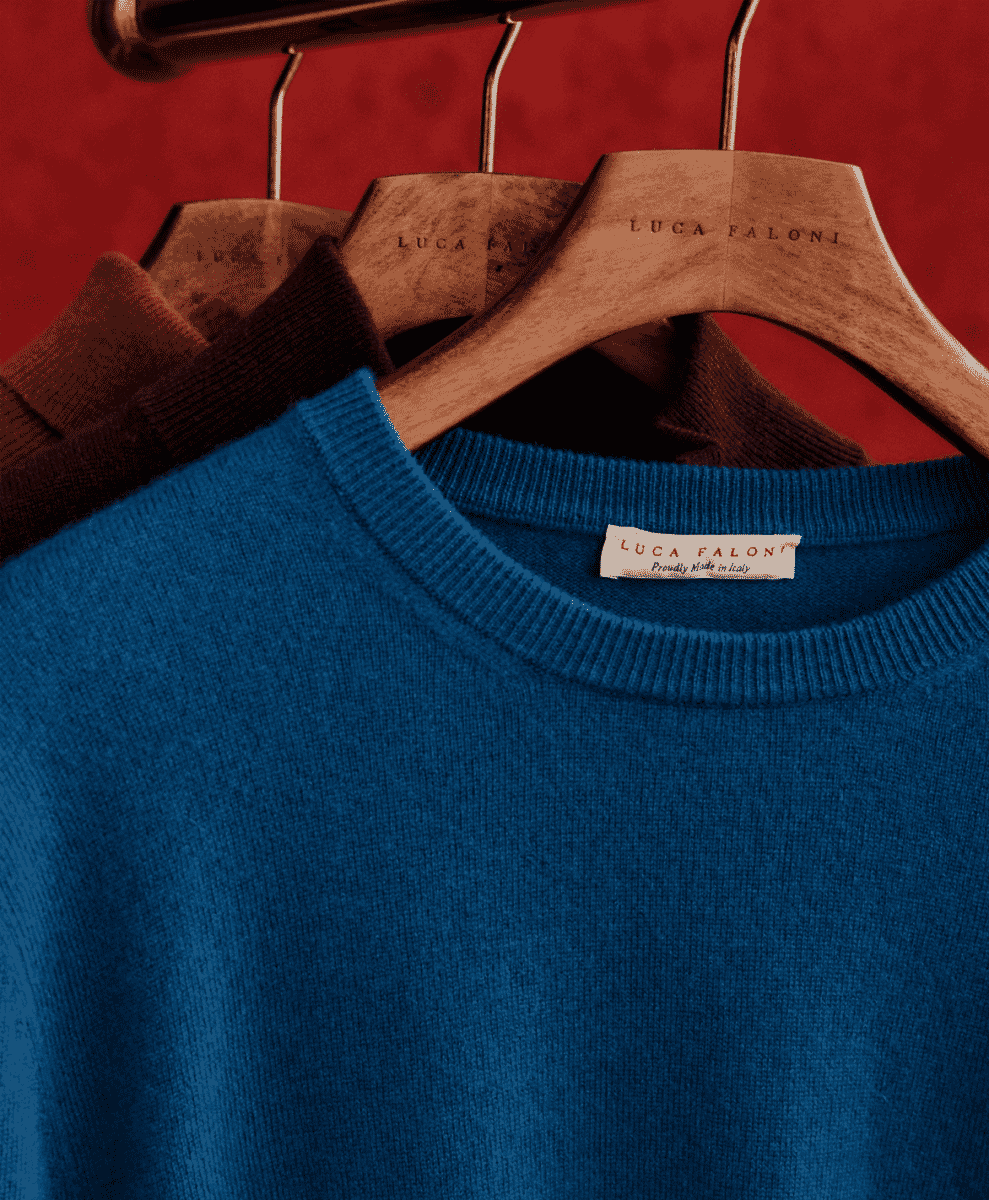 Luca Faloni 2-Ply Cashmere Crew Neck