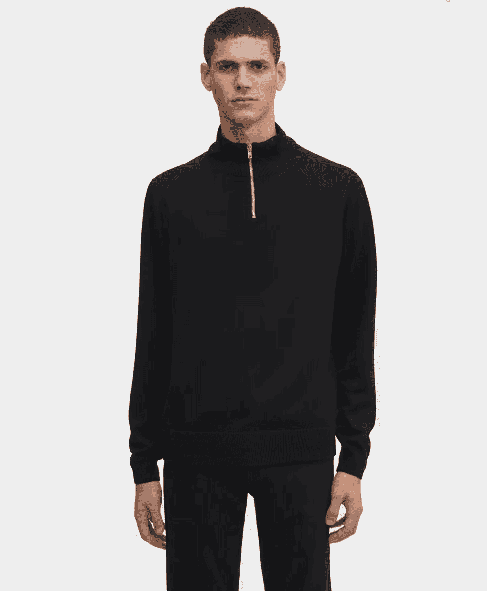 asket The Merino Half Zip Sweater