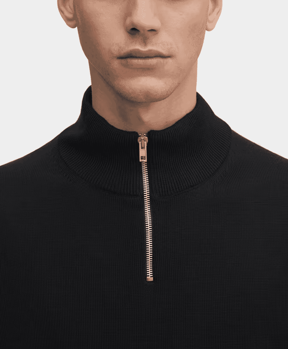 asket The Merino Half Zip Sweater