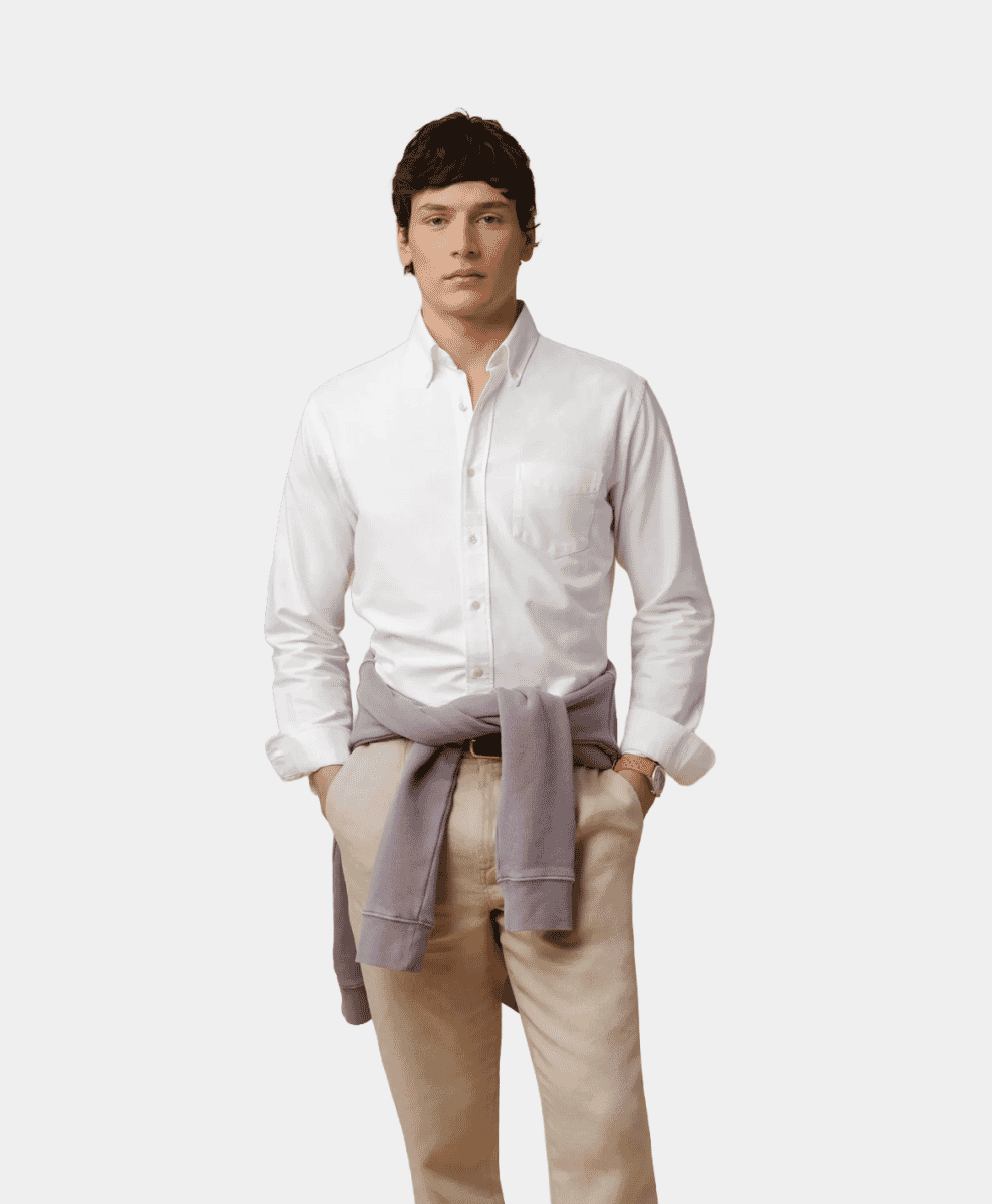 Oxford shirt ecru white isto.