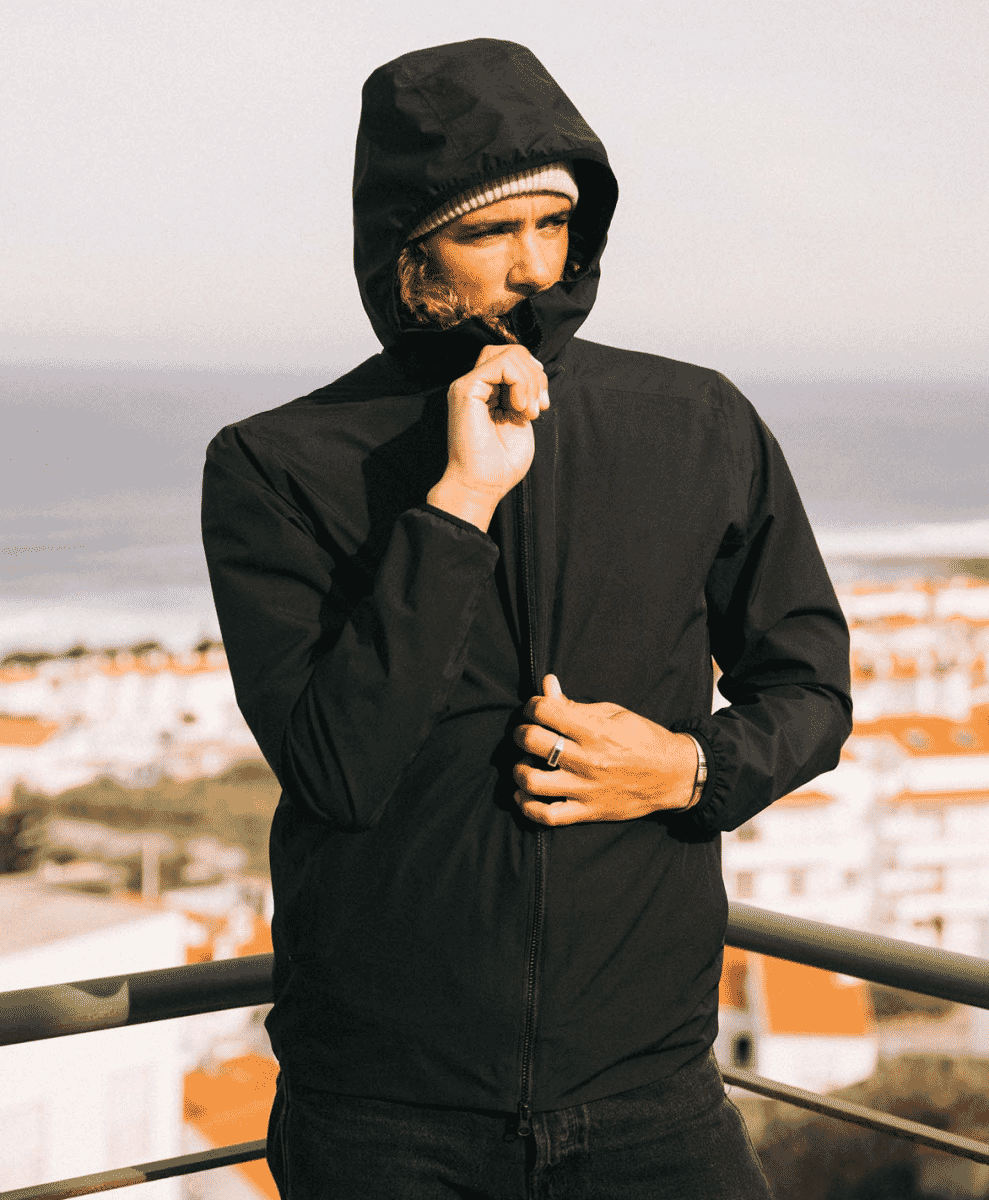 Scandinavian edition Hood shell jacket — Onyx