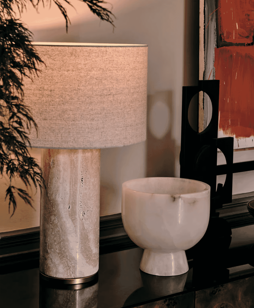 Remi Stone Table Lamp, Large
SOHO HOME