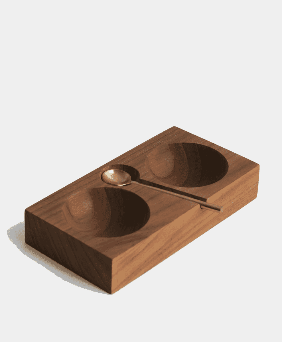 Soho Home Teak Salt Cellar