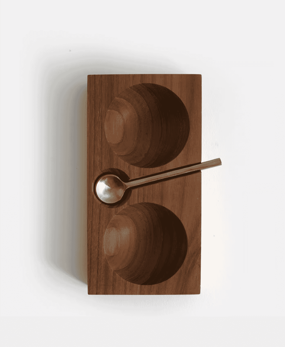 Soho Home Teak Salt Cellar