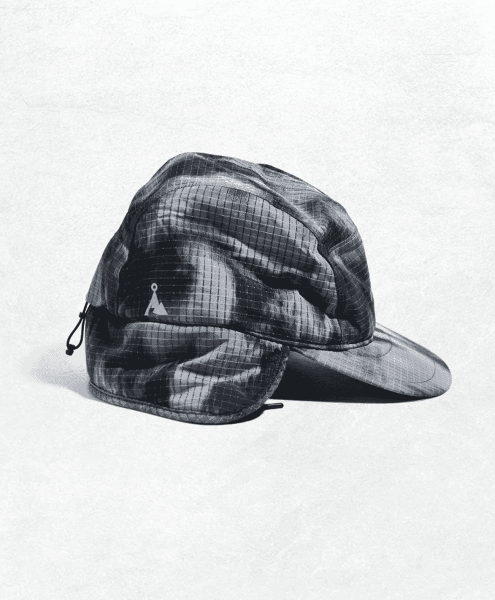 VAGA Padded Hiker Cap: Black Grey Reflective