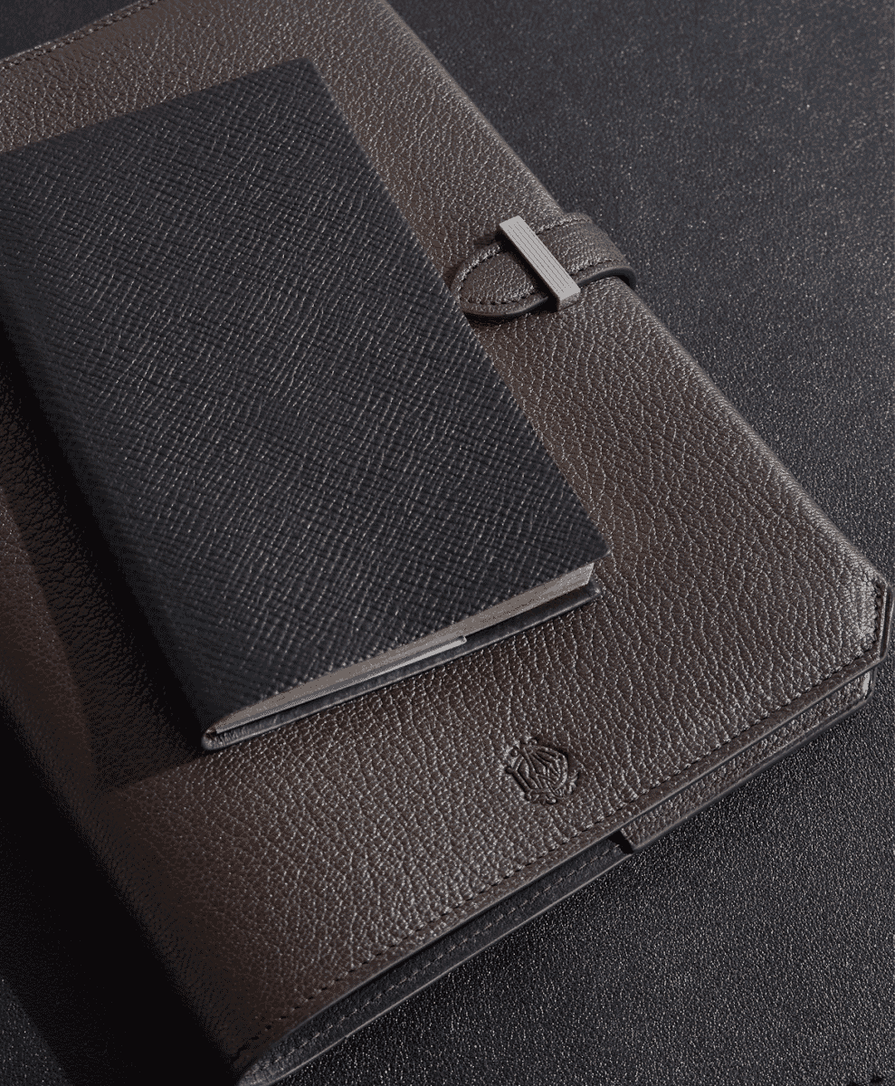 Smythson Cross-Grain Leather Notebook