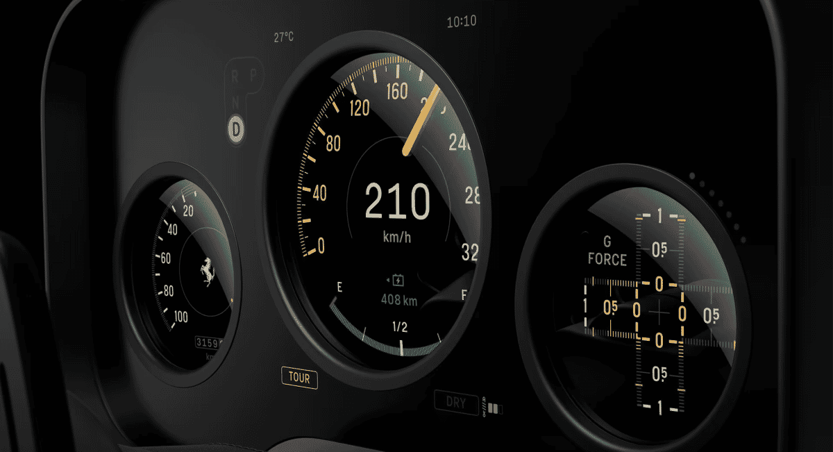 Not the Apple Car: Ferrari Luce interior by Jony Ive