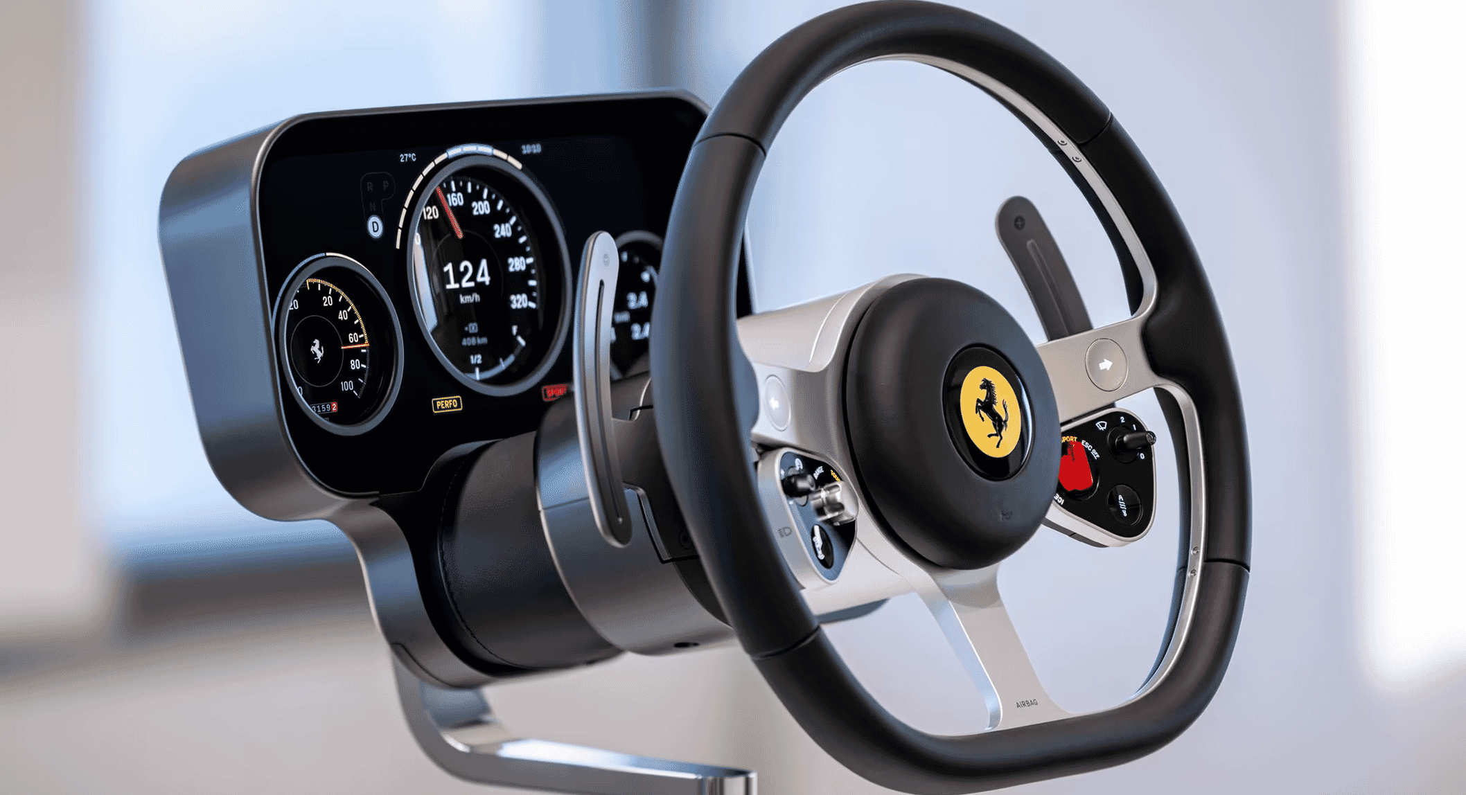 Not the Apple Car: Ferrari Luce interior by Jony Ive