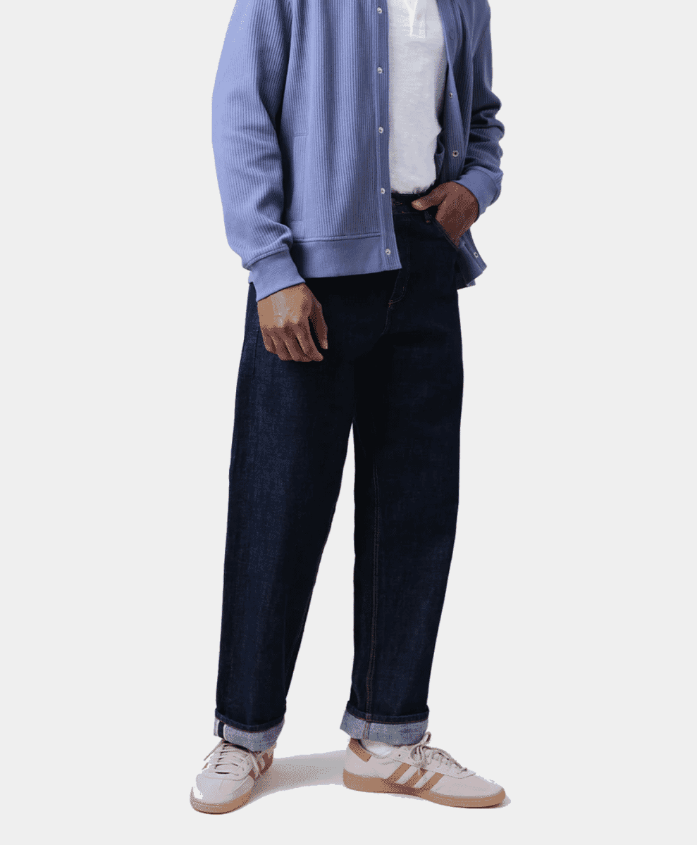 Felix - Rinse Wash Selvedge Loose Fit Denim Jeans
