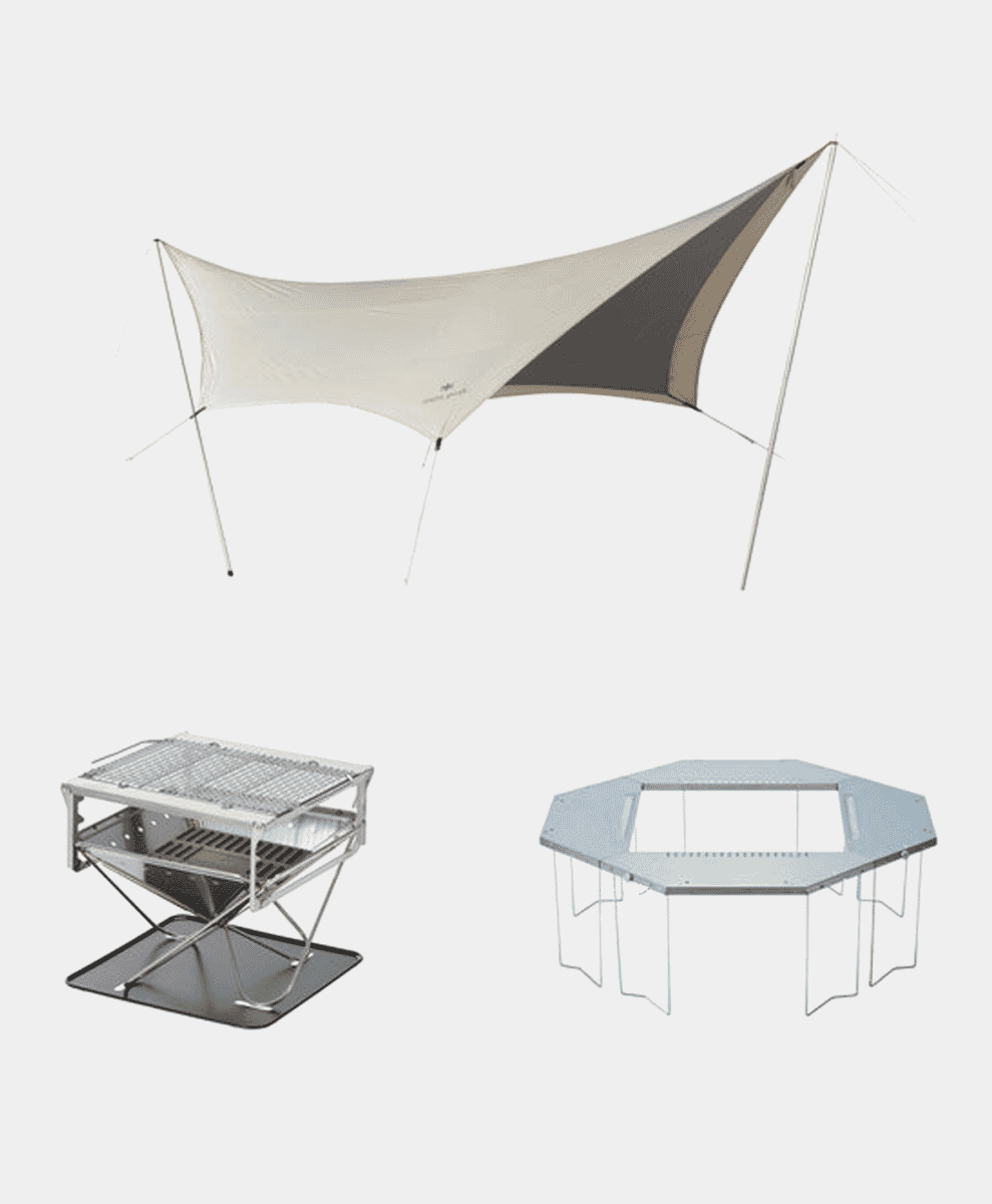 Snow Peak Takibi Hexa Tarp Fire & Grill Bundle