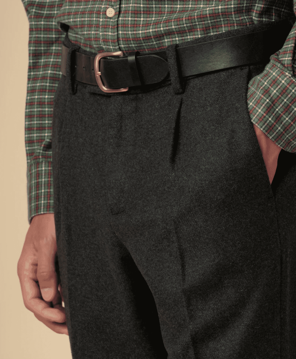 Wool trousers isto grey