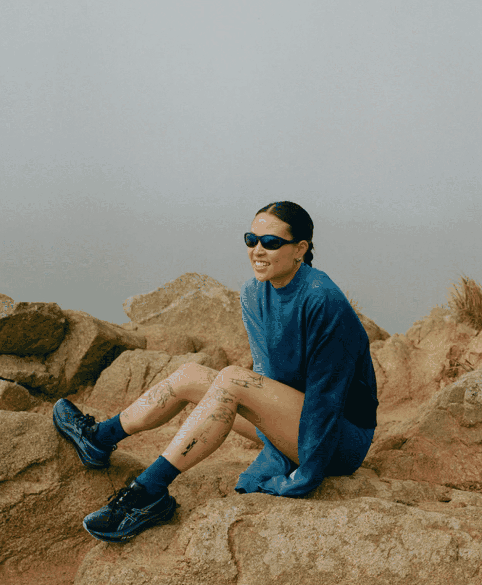 Women's Cropmock Pullover - Aegean Blue Wave Print