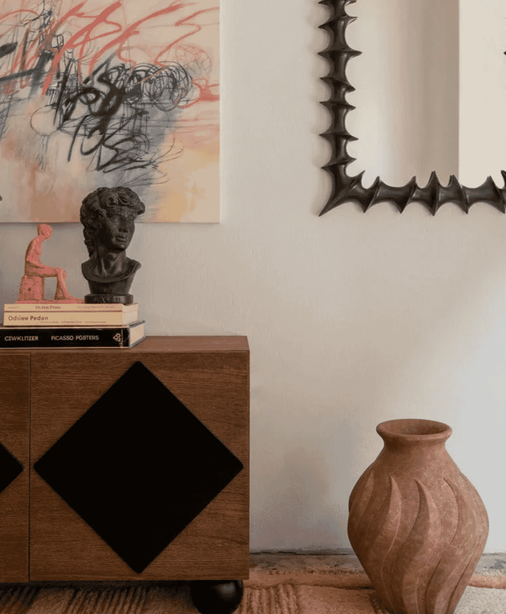 Dusty Deco Swirl Vase