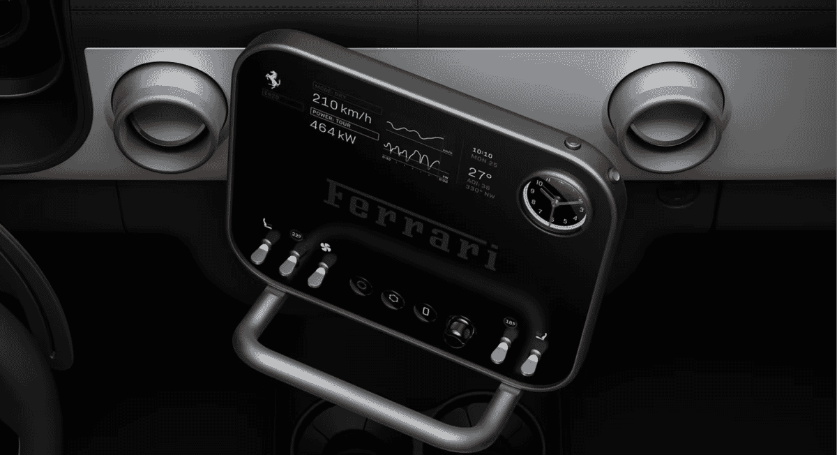 Not the Apple Car: Ferrari Luce interior by Jony Ive