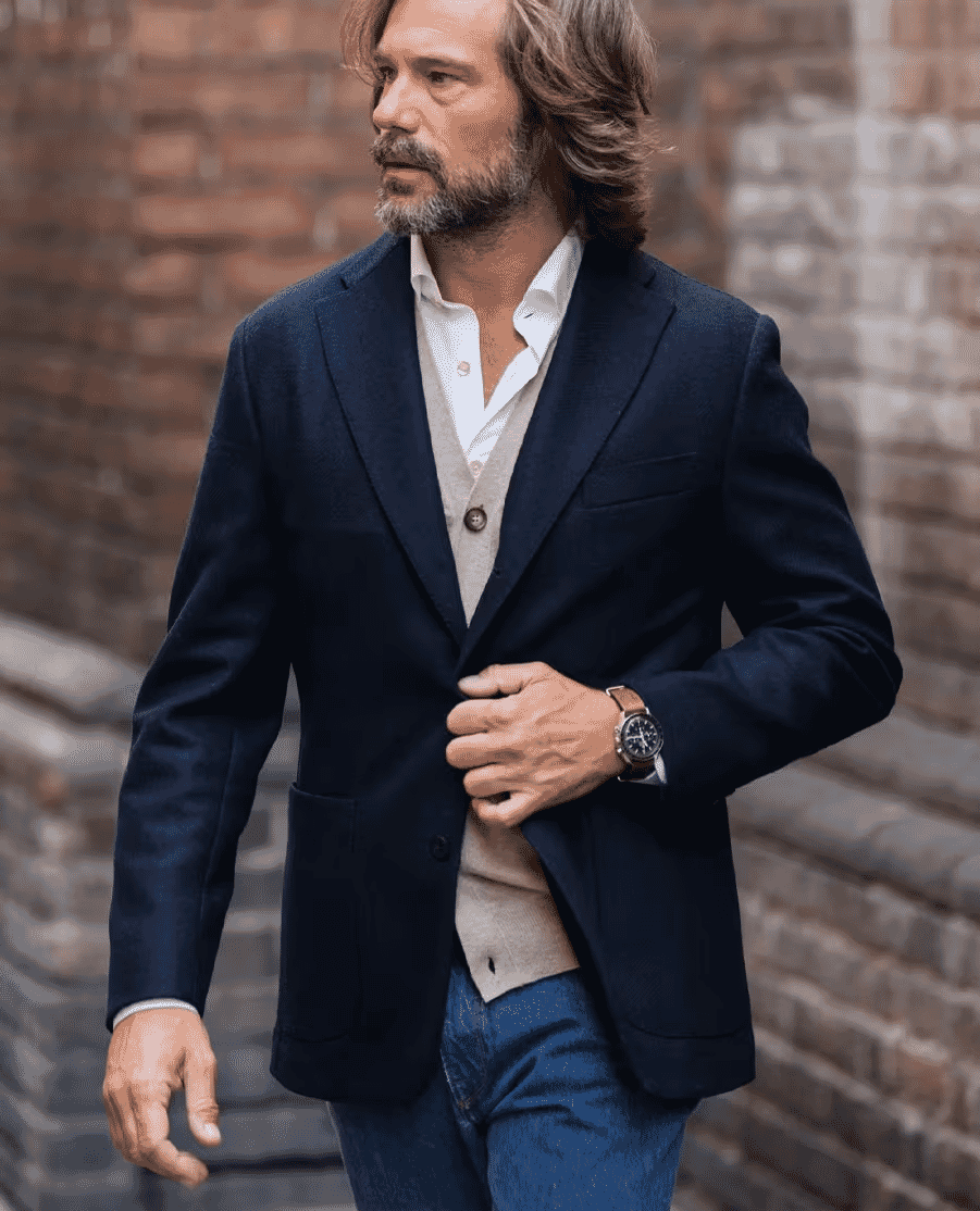 velasca blazer navy