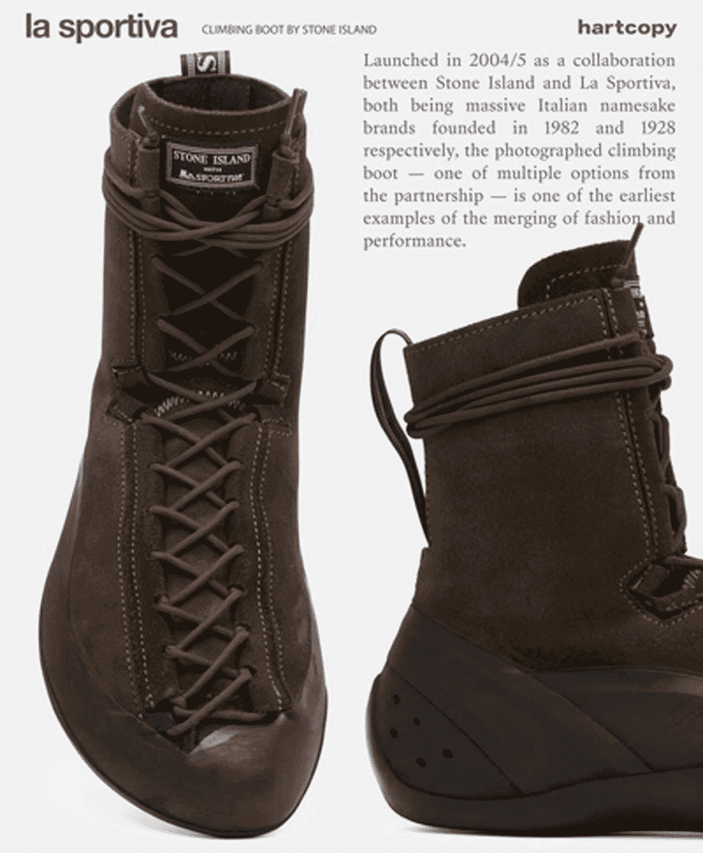Unpacking Fashion’s Growing Approach Shoe Obsession La Sportiva x Stone Island: @hartcopy, @the.sixth.sense