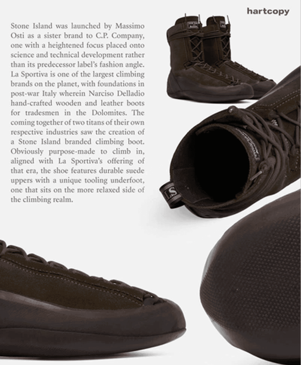 Unpacking Fashion’s Growing Approach Shoe Obsession La Sportiva x Stone Island: @hartcopy, @the.sixth.sense