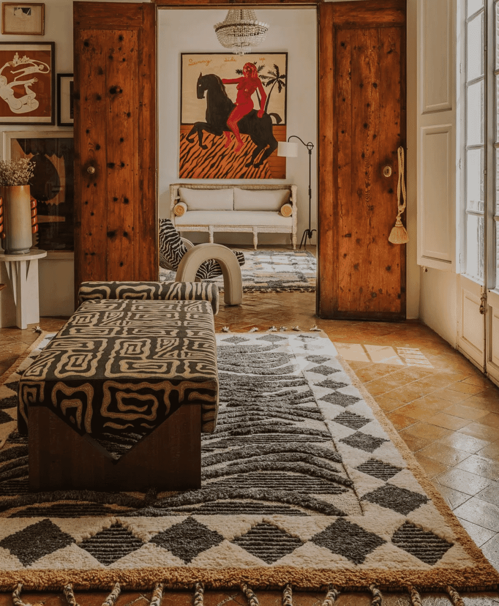 Dusty Deco Wildcat Rug