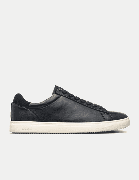 BRADLEY ESSENTIALS

Black Milled Leather Trainer