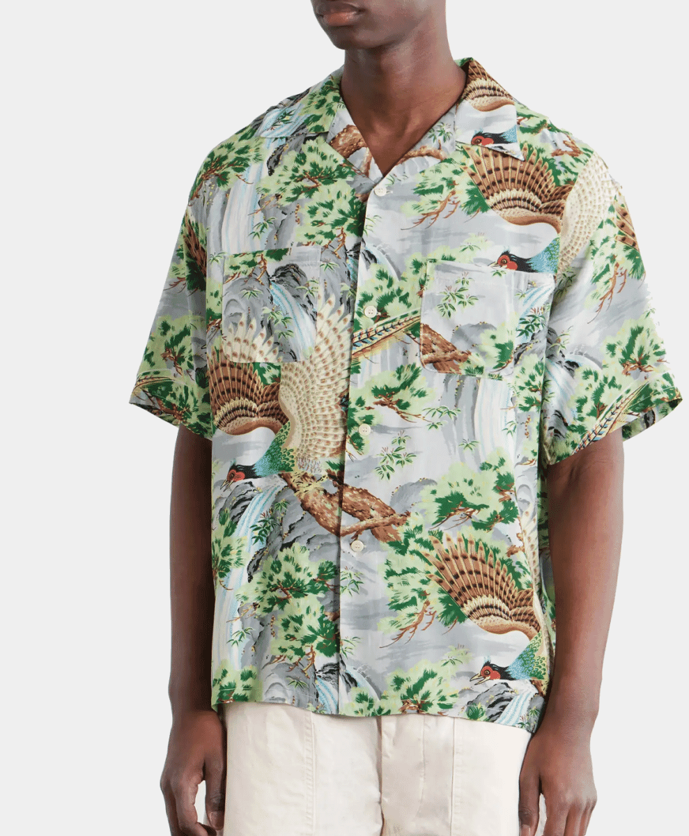 Orslow Printed Camp-Collar Shirt
