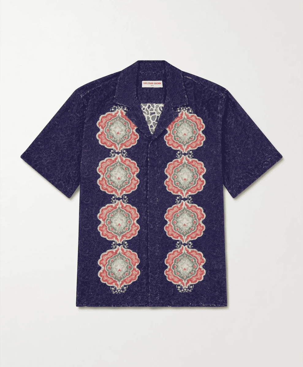 ORLEBAR BROWN
Broderie Anglaise Cotton Shirt