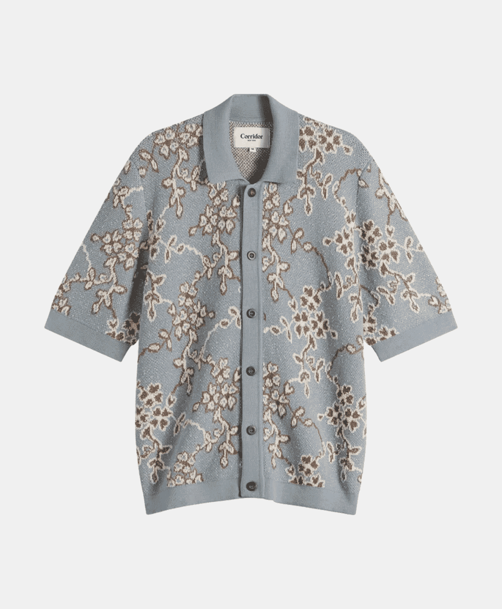 Corridor Trellis Knit Shirt
Light Blue