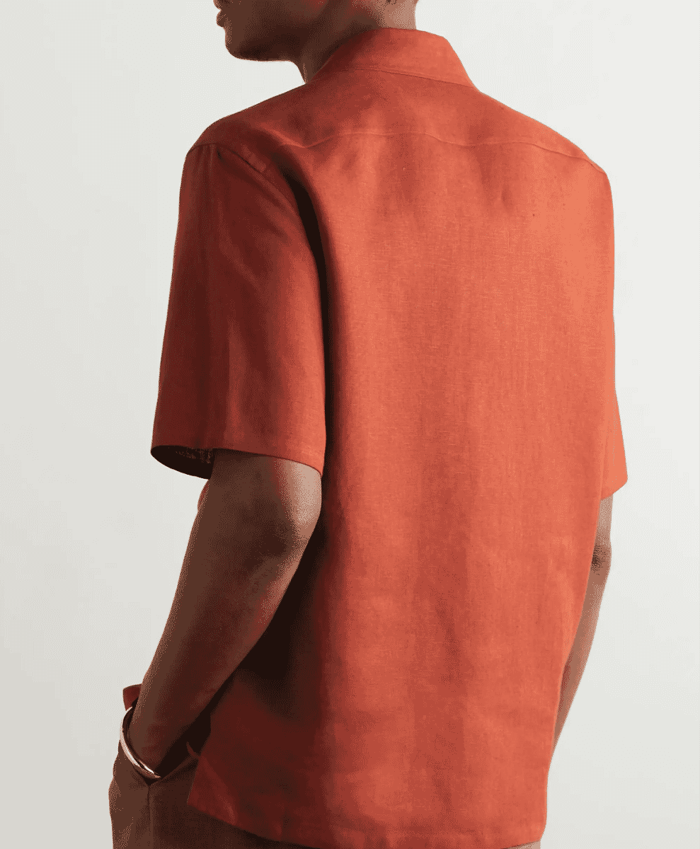 ZEGNA
Convertible-Collar Oasi Linen Shirt