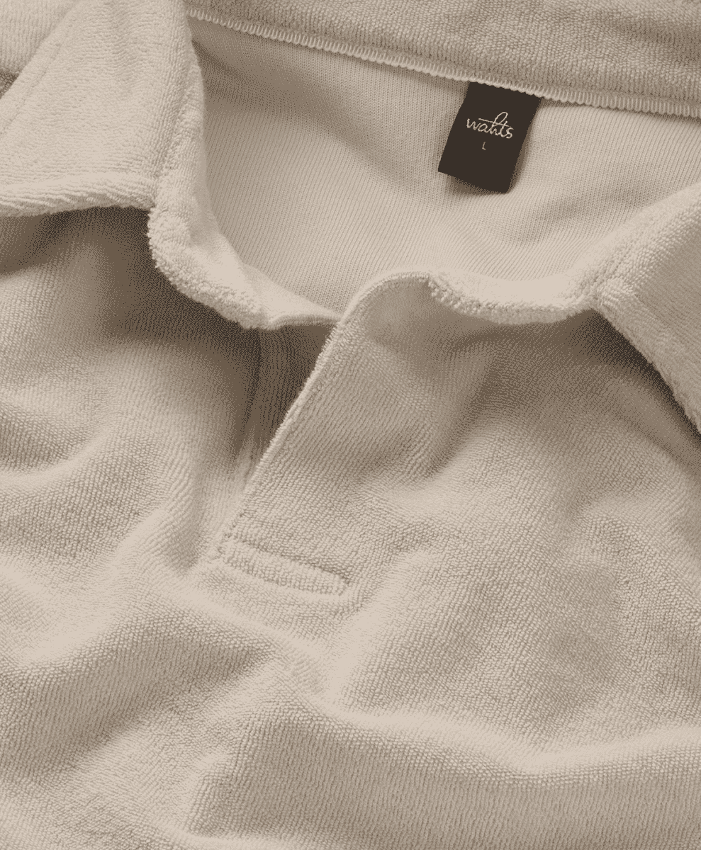 WRIGHT
Towelling Retro Polo Shirt