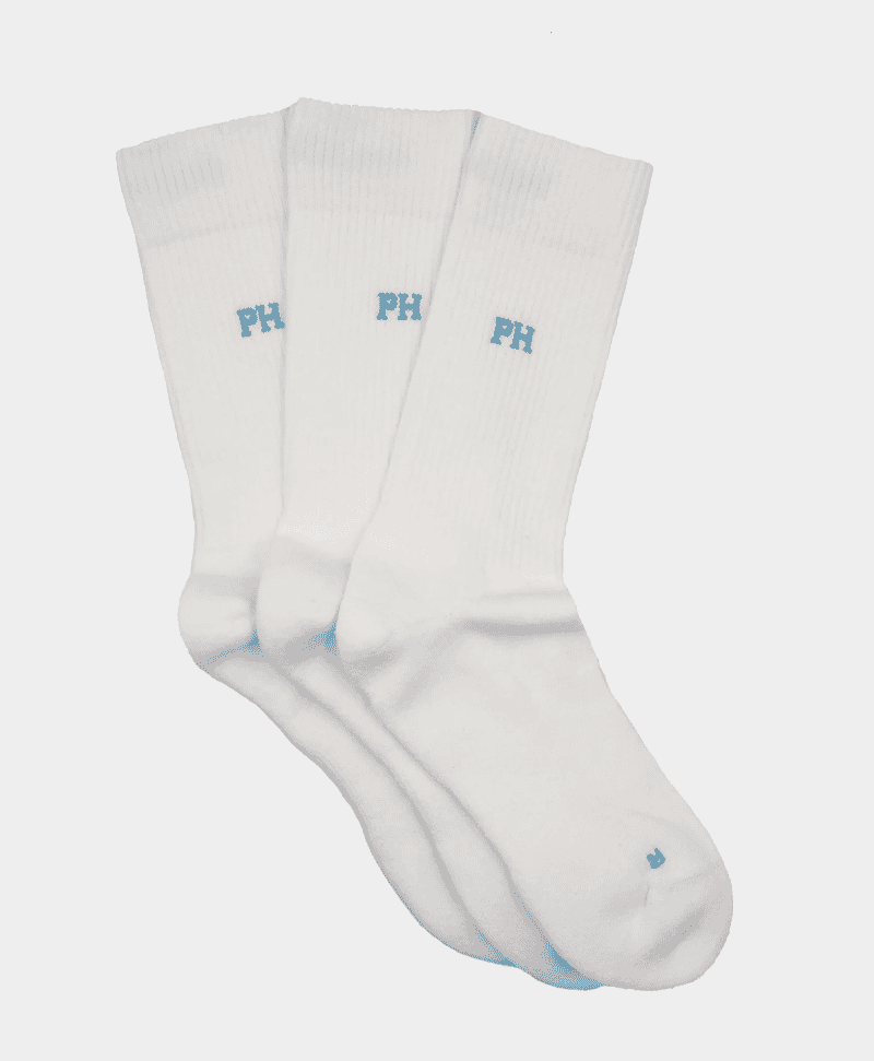 Classic white crew socks