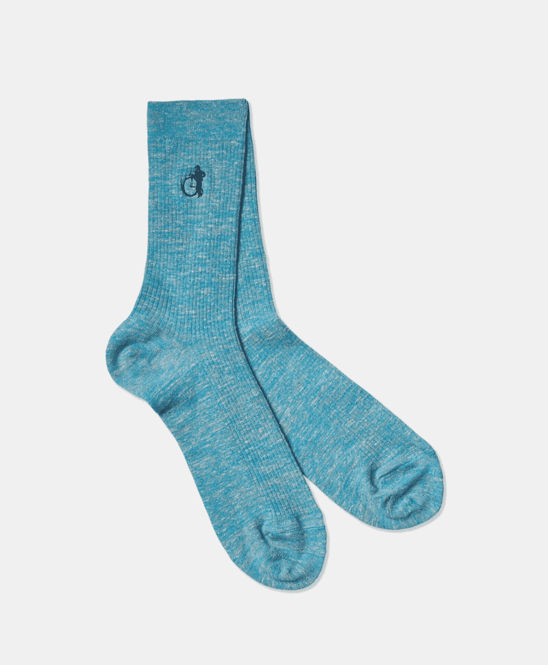 Linen-blend socks