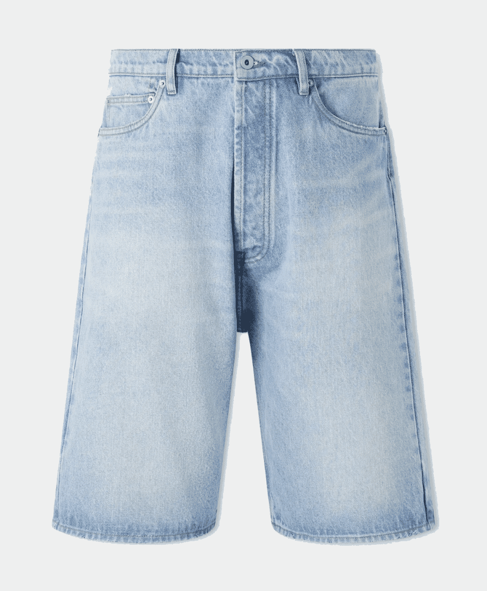 STUDIO NICHOLSON
Marylebone Straight-Leg Denim Shorts