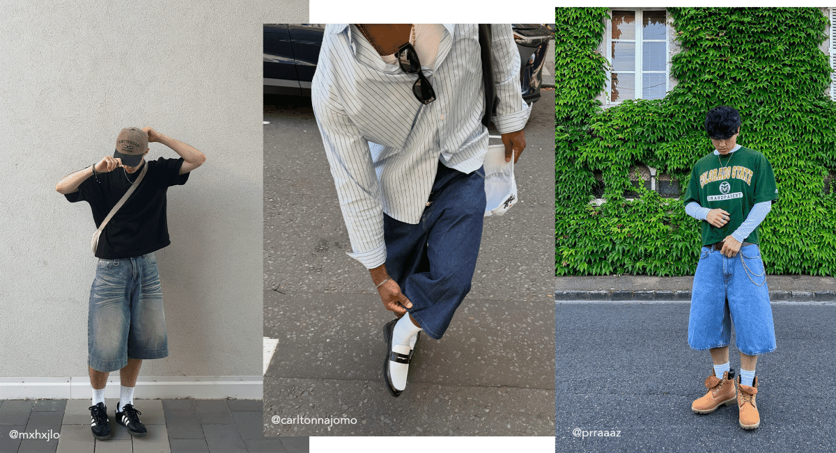 influencers instagram denim jorts