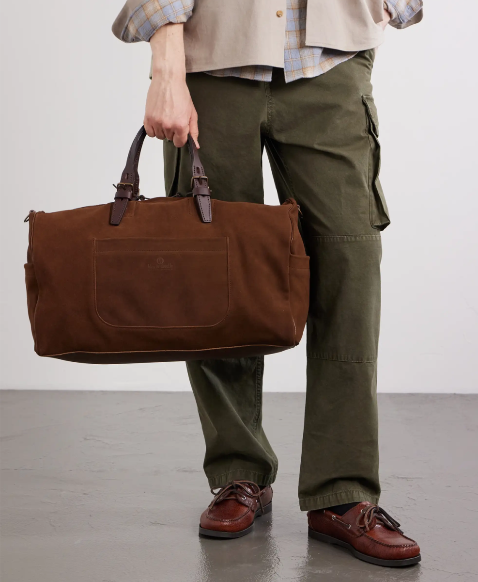 Bleu de Chauffe Suede Weekend Bag