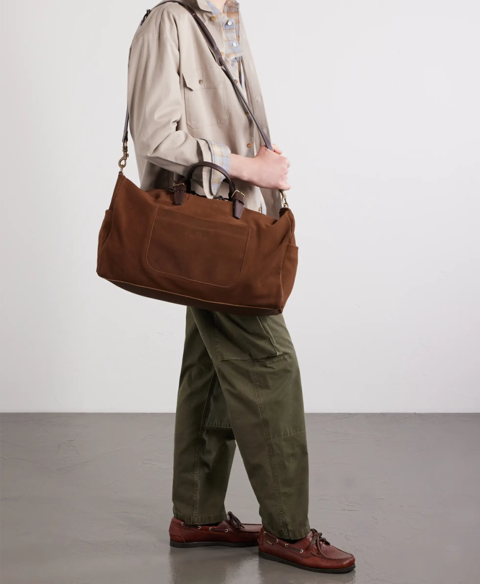 Bleu de Chauffe Suede Weekend Bag