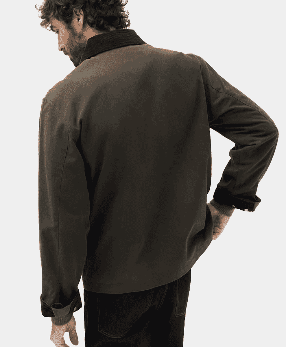 M&S Pure Cotton Wax Jacket