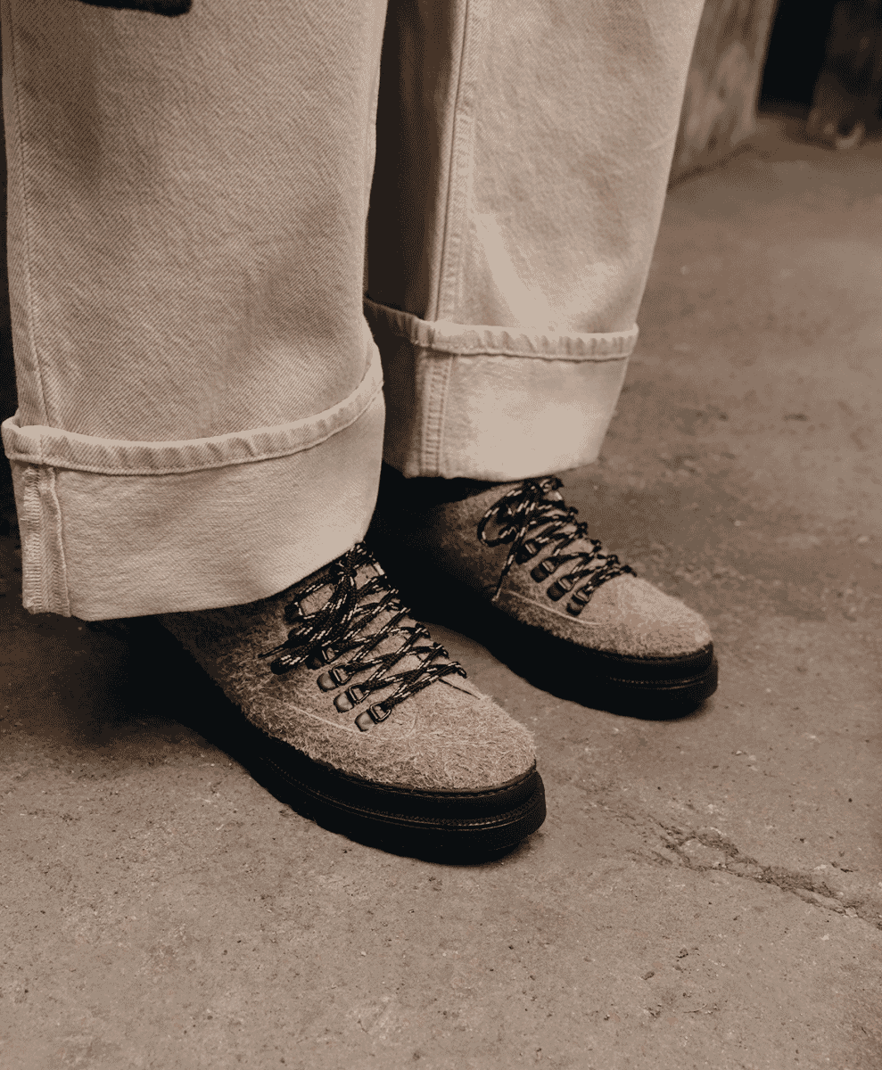 Kleman FW26 Footwear model photoshoot