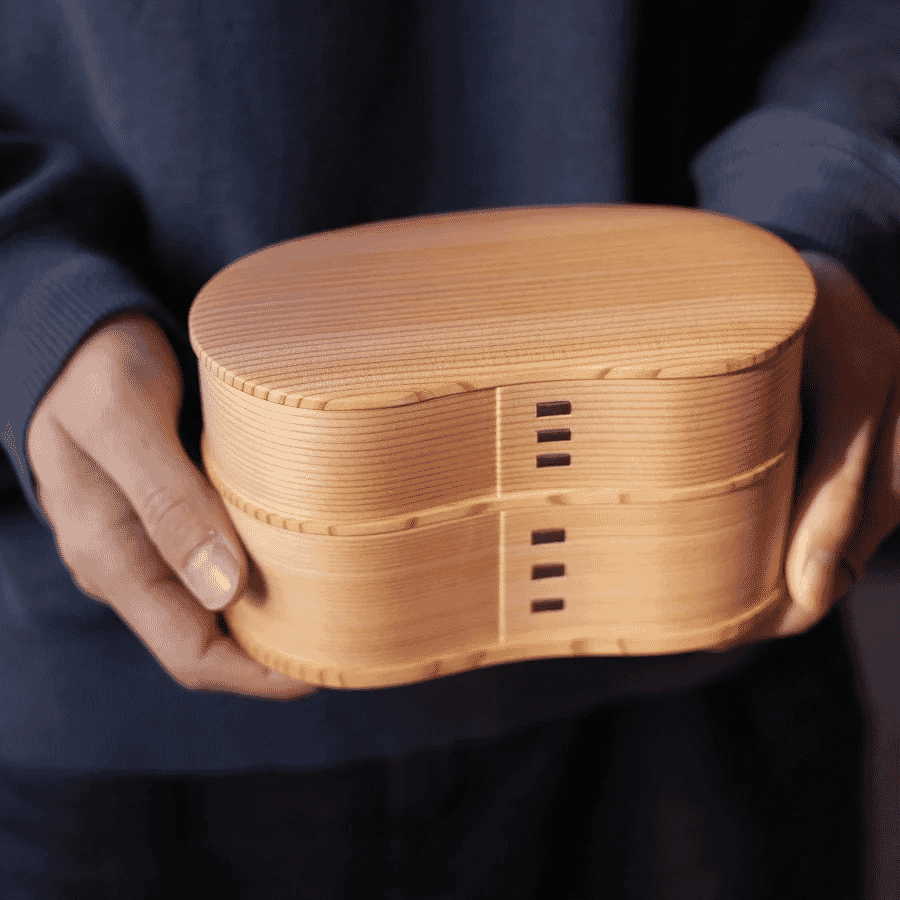 Ryobian Magewappa Yayoi Two-tier Bento Box