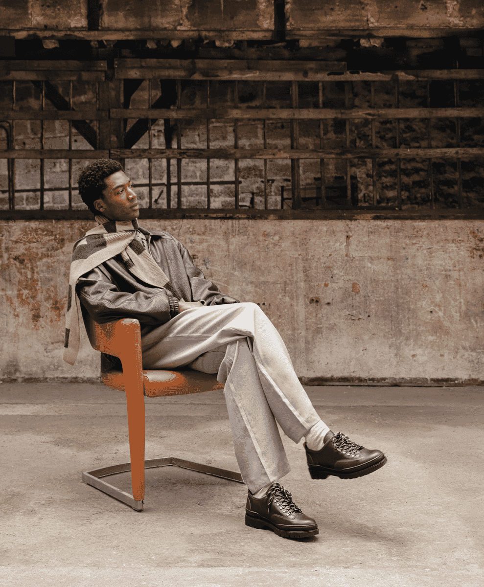 Kleman FW26 Footwear model photoshoot