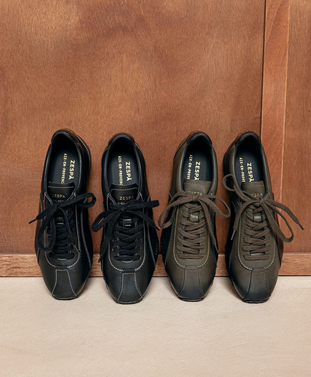 Low-profile leather