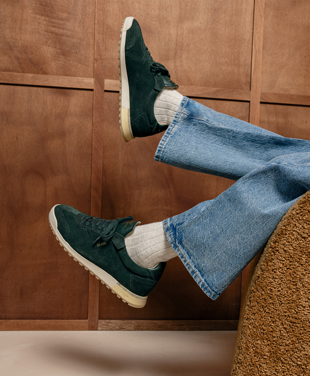 Earthy suede GREEN ZESPA TRAINER