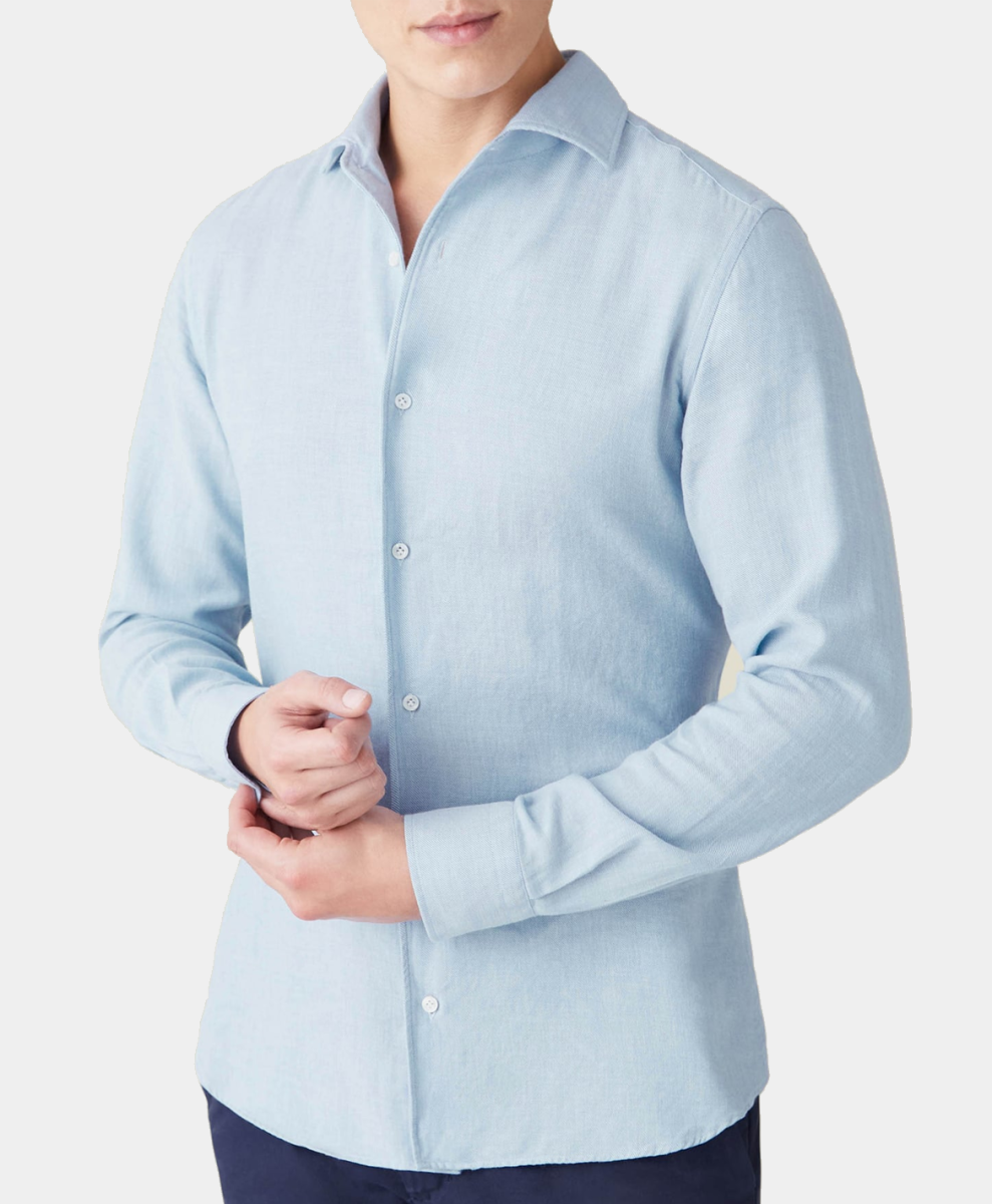 Cashmere-cotton shirt