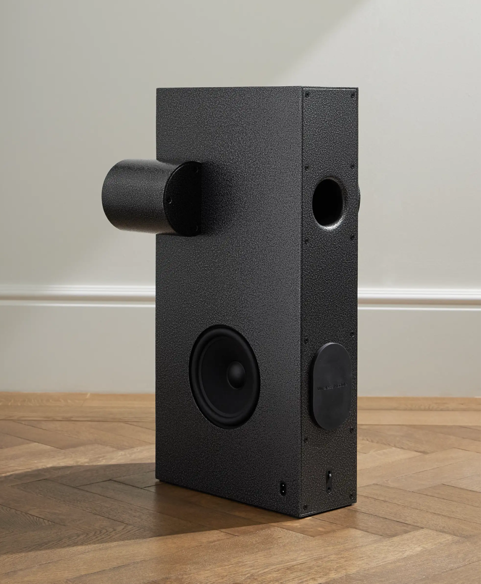Transparent Brutalist Aluminium Speaker