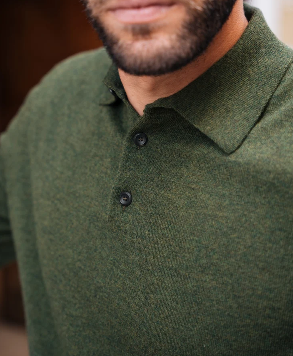 Knitted polo