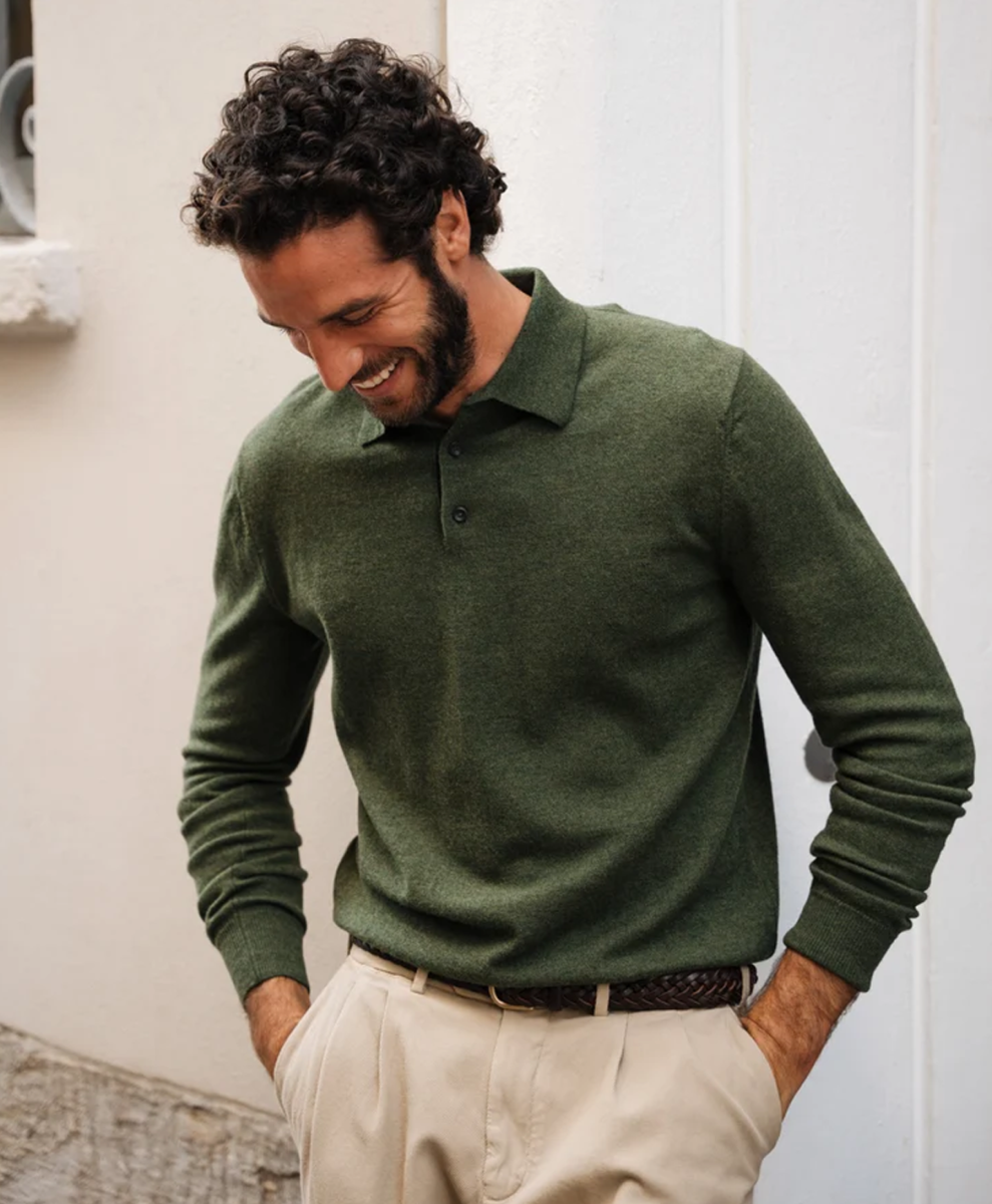 Knitted polo