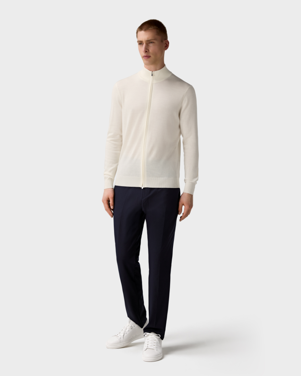 Zip-through cardigan